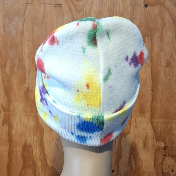 Supreme Splatter Dyed Beanie 'White' | Men's One Size Outdoor Streetwear Skater - Picture 3 of 8